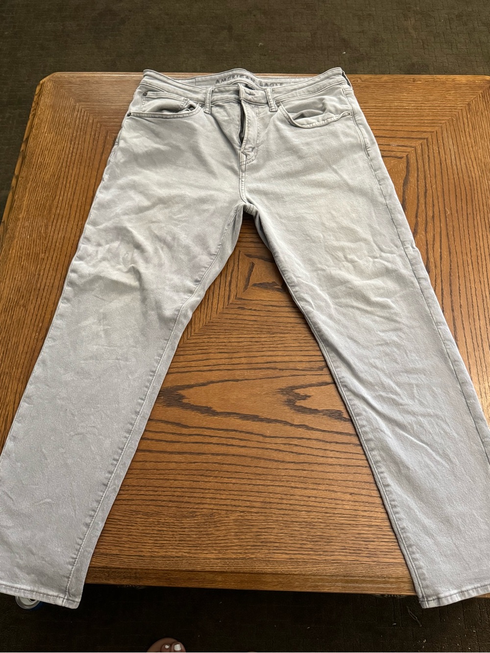 American Eagle Outfitters Men's Slim Jeans in Light Gray